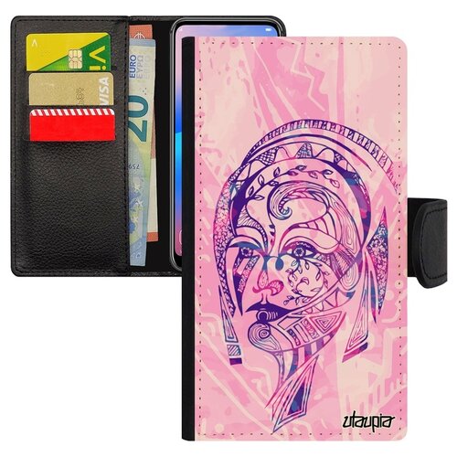 фото Чехол-книжка на смартфон samsung galaxy s7, "портрет женщины" fleur woman utaupia