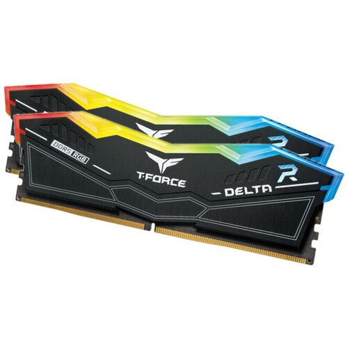 TEAM GROUP 32GB Team Group DDR5 7200 DIMM T-FORCE DELTA RGB Black Gaming Memory FF3D532G7200HC34ADC01 UD-D5 16GBx2 CL34-42-42-84 1.4V FF3D532G7200HC34ADC01