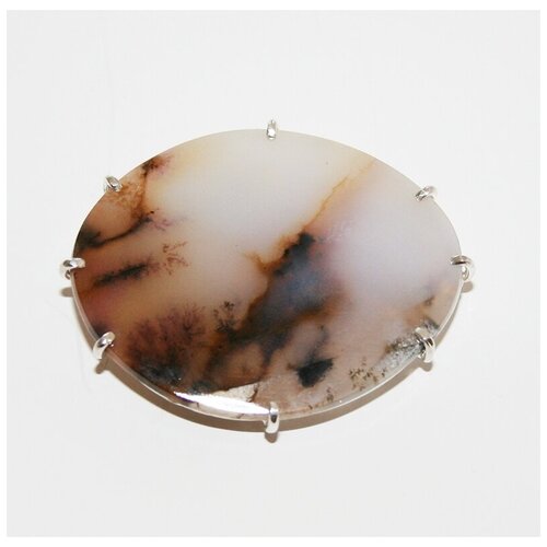 Брошь-кулон Serebromag с пейзажным агатом из серебра
