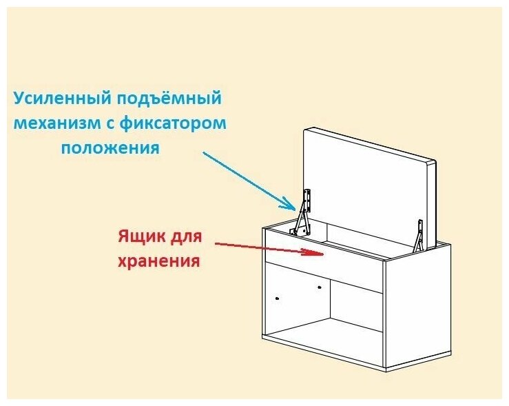 Обувница для прихожей Дения, крафт золотой/Коричневый, прихожая мебель, обувница, банкетка в прихожую, тумба, хранение - фотография № 4