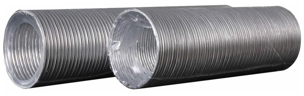Воздуховод гибкий алюминиевый гофрированный 3м диаметр 130мм 13ВА - фотография № 7