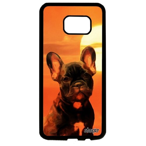 фото Чехол на смартфон galaxy s7 edge, "бульдог" компаньон животное utaupia