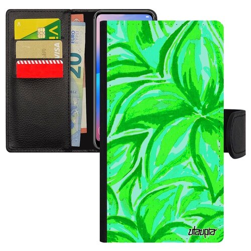 фото Чехол-книжка на мобильный xiaomi mi 8 lite, "цветочный узор" бутон магнолия utaupia