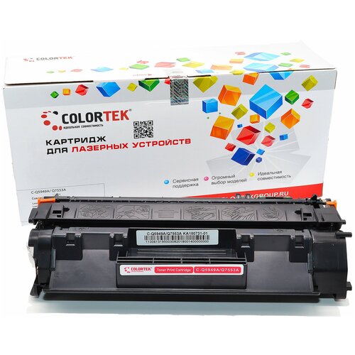 Картридж лазерный Colortek CT-Q5949A/Q7553A для принтеров HP и Canon