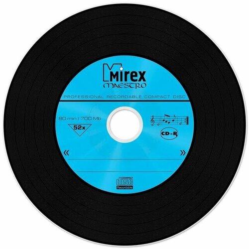 Диск CD-R 52x Mirex Maestro Slim/5 UL120120A8F, 1200902