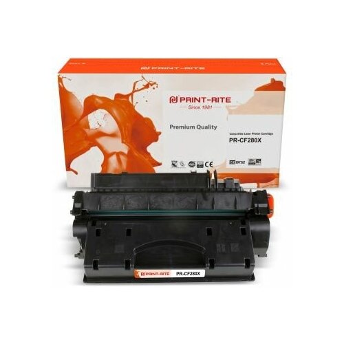 Тонер-картридж Print-Rite TFHAKFBPU1J1 CF280X черный (6900стр.) для HP LJ Pro 400/M401/M425 тонер картридж hp 80x cf280x черный для hp lj pro m401 m425 6900стр