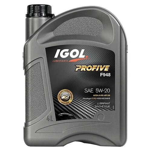 фото Синтетическое моторное масло igol profive f948 5w-20 4 л