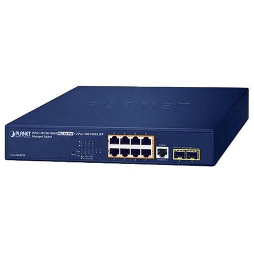 Коммутатор Planet IPv4IPv6 8-Port Managed 8023at POE GS-4210-8P2S 3606300₽