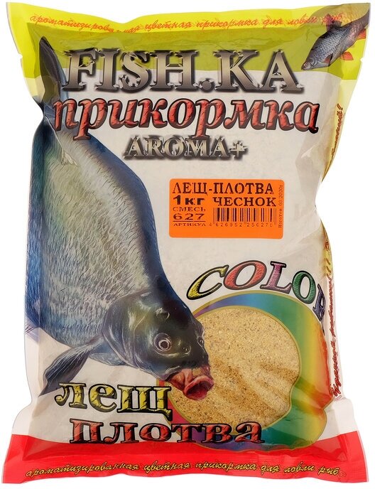 Прикормка Fish-ka Лещ-Плотва чеснок вес 1 кг 5054336