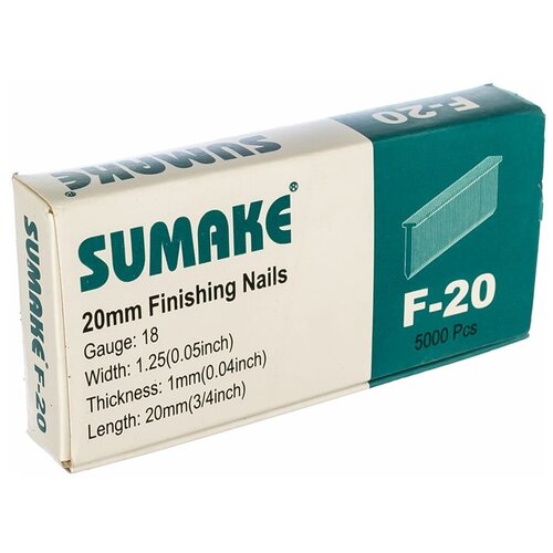 Гвозди Sumake F-20 для F18/30 и F18/50 гвозди sumake f 30 для пистолета 30 мм