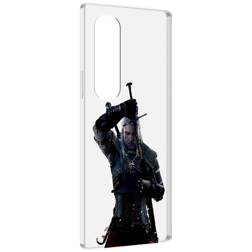 Чехол MyPads The-Witcher-3-Ведьмак для Samsung Galaxy Z Fold 4 (SM-F936) задняя-панель-накладка-бампер чехол mypads ведьмак 2 для samsung galaxy z fold 4 sm f936 задняя панель накладка бампер