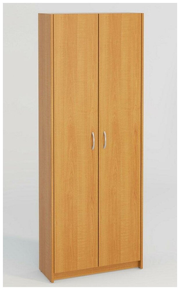 Шкаф для одежды распашной 2 двери 5 полок 69,3х32,6 см. МагМебель Миланика-11 груша