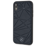 Кожаный чехол- накладка для iPhone XR Mercedes Twister Hard Leather, цвет синий (MEPERHCI61QGLNA) - изображение