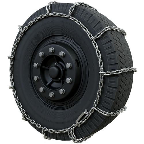 Цепи противоскольжения 215/85 R15 GROSCO для малотоннажных грузовиков. Диаметр прутка цепи 6 мм / Рисунок Лесенка