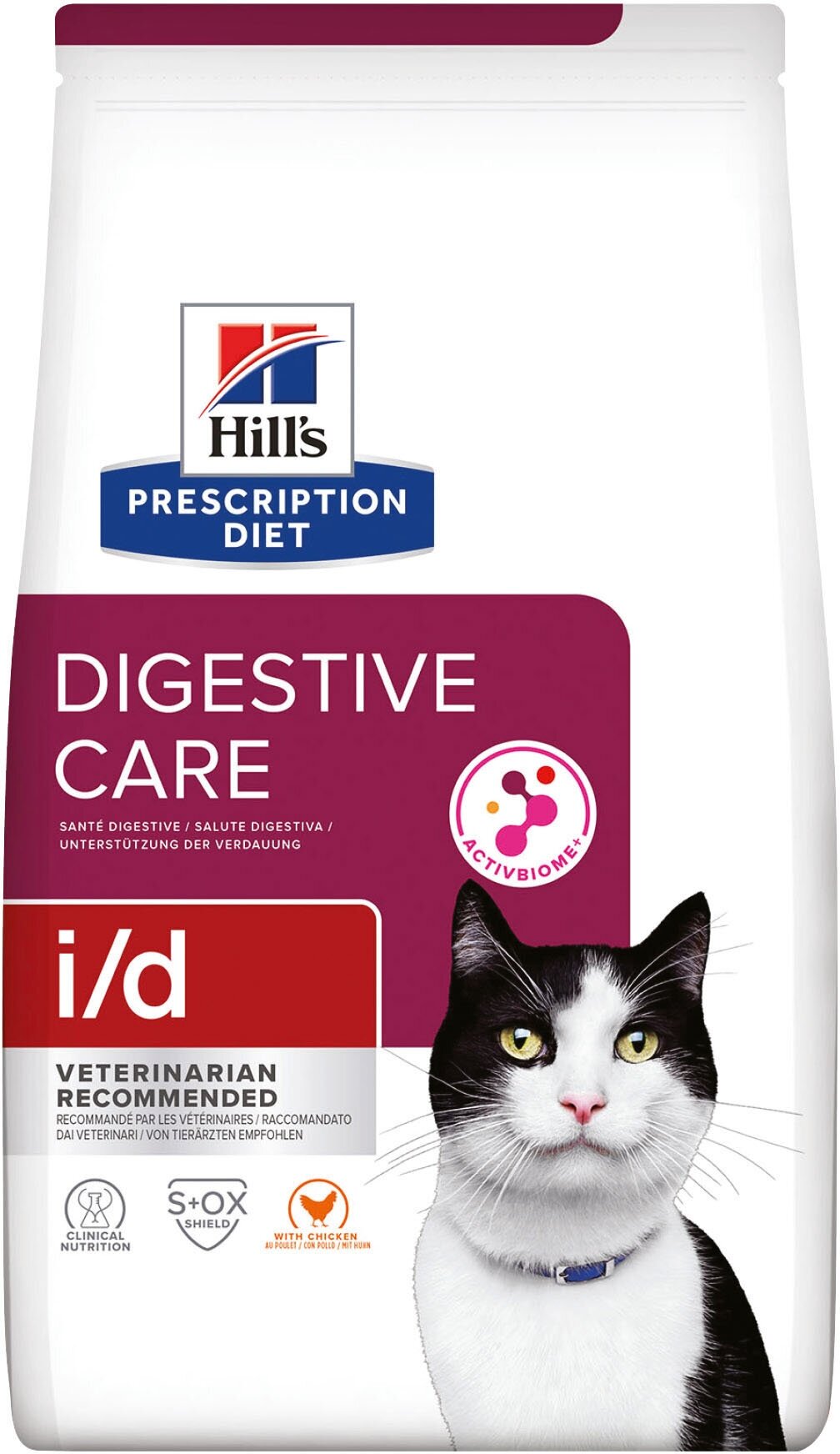 Сухой диетический корм для кошек Hill's Prescription Diet i/d при расстройствах пищеварения, жкт, с курицей 400г
