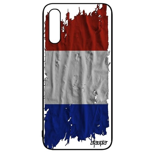 фото Чехол для samsung galaxy a50, "флаг франции на ткани" страна патриот utaupia