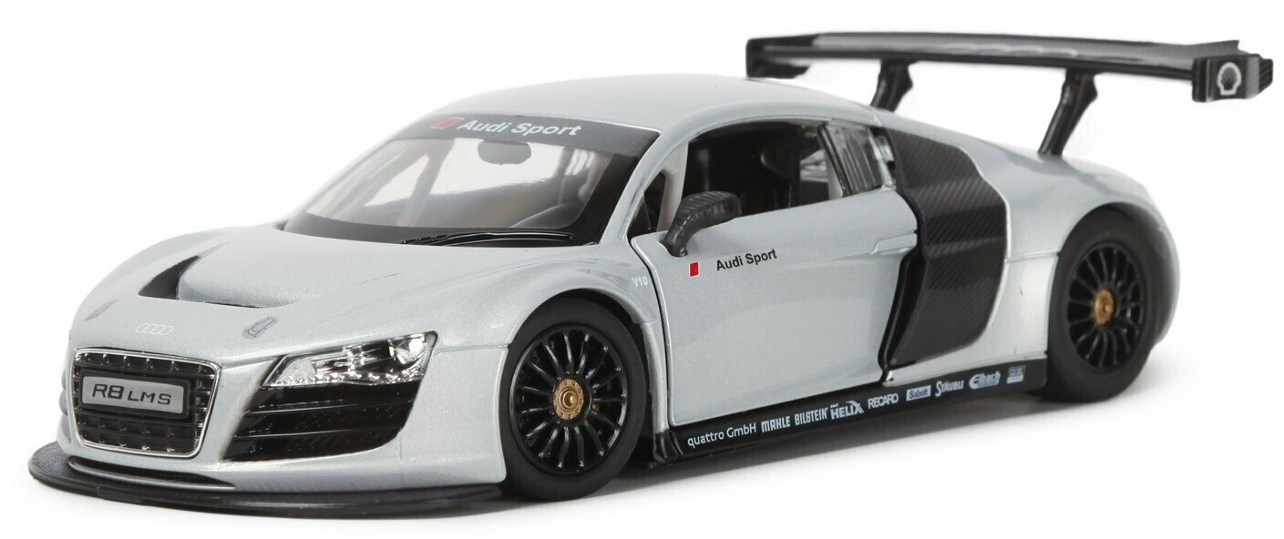 Машина Rastar 1:24 AUDI R8 Серебряная 56100