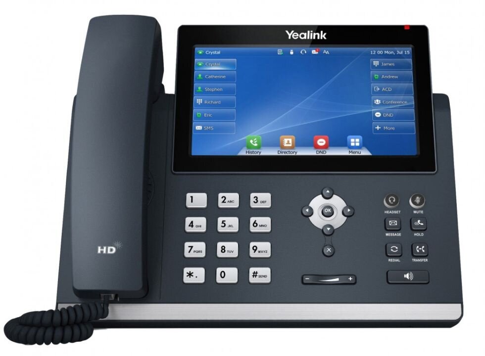 Телефон IP Yealink SIP-T48U черный