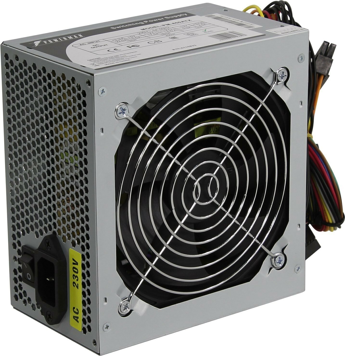 Блок питания Powerman PM-450ATX 450Вт ( 450W ATX V2.2 24+4+4 pin 1x6 pin fan 120mm)