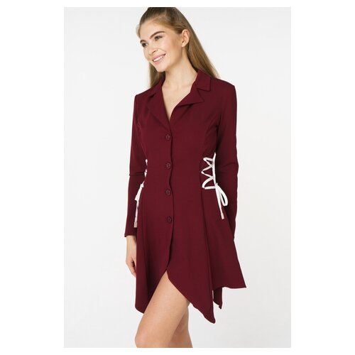 фото Платье lipinskaya brand lb303-35 женское цвет бордовый однотонный р-р 44 m