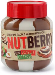 Паста ореховая с добавлением какао и молока NUTBERRY, 350 г