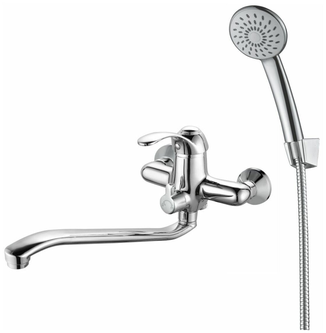 Смеситель для ванны GROSS AQUA Arabic 7518516С-35S с длинным изливом