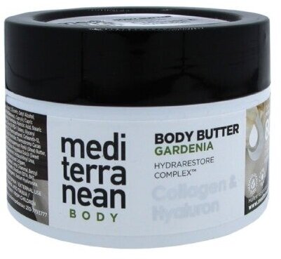 Mediterranean Body Butter Gardenia Collagen & Hyaluron - Медитирэниан Крем-масло для тела гардения с коллагеном и гиалурновой кислотой, 250 мл -