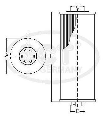 SCT GERMANY sh4078p (1721803009) масляный фильтр ssangyong Korando (Корандо) 10-