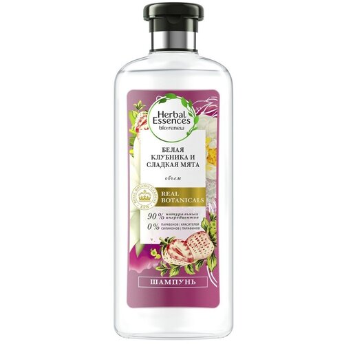 Шампунь Herbal Essences, Белая клубника и Сладкая мята, для всех типов волос, 400 мл