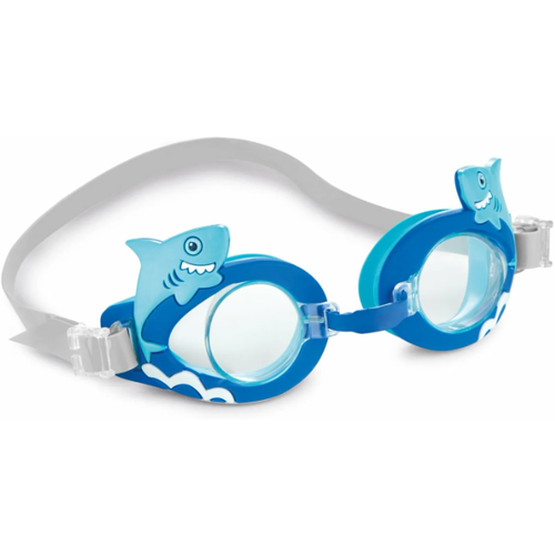 Очки для плавания Intex 55610 Fun Goggles, 3+ акула