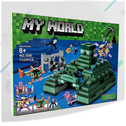 фото Конструктор подводная крепость, my world 1122 деталей toys