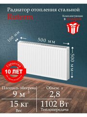 Панельный стальной радиатор Ruterm 22х500х500