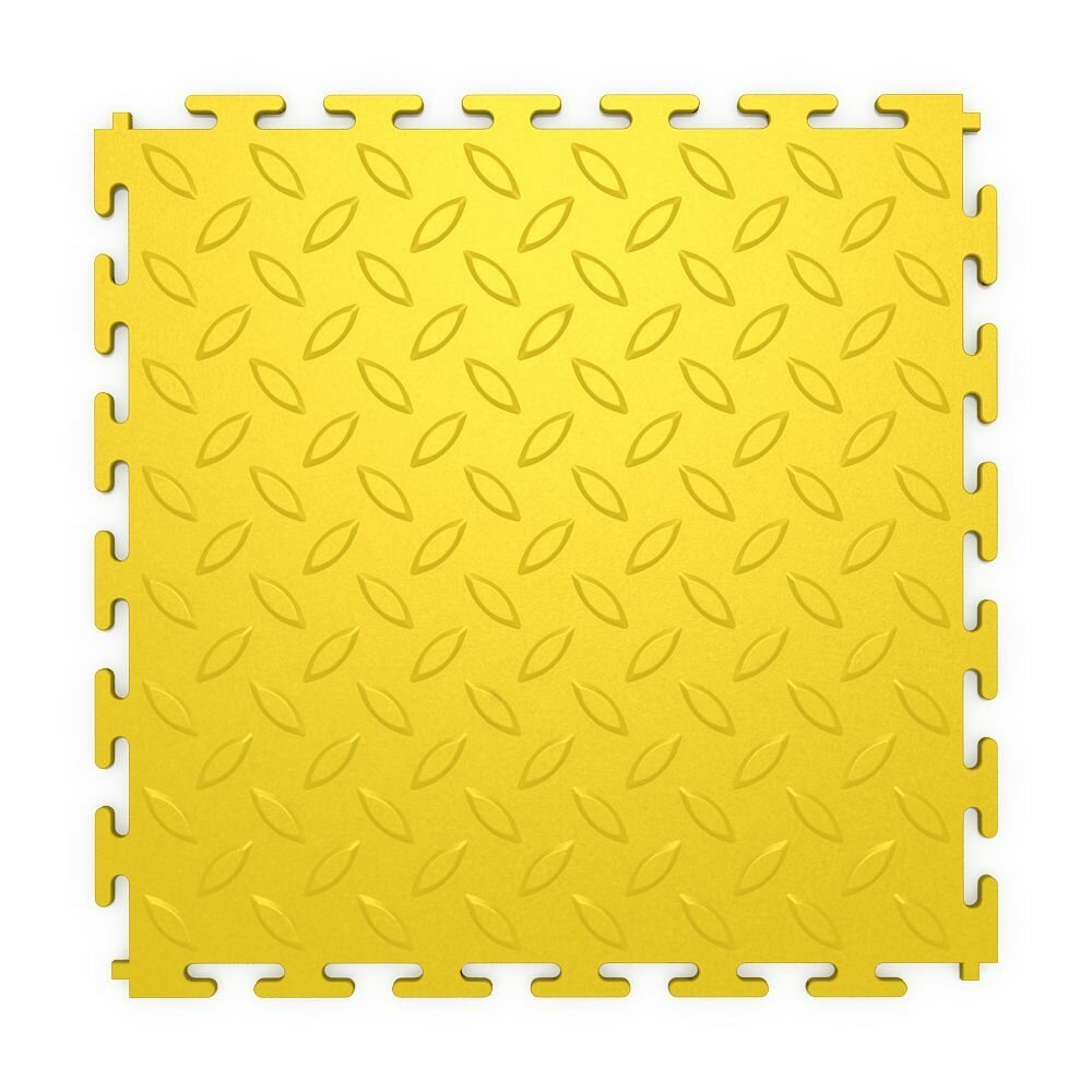 Плитка ПВХ модульная на пол LT mini yellow Diamond PVC 250X250X5мм 43 класс