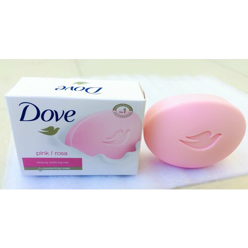 мыло твердое dove драгоценные масла 100 гр 67083199 Dove Крем-мыло кусковое Pink/Rosa Beauty Bathing Bar.