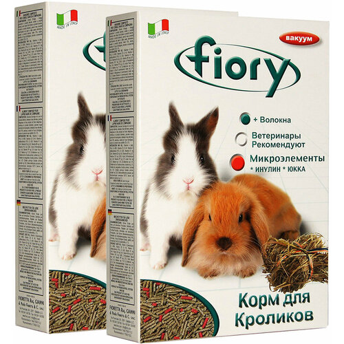 FIORY PELLETTATO корм-гранулы для кроликов (850 гр х 2 шт) fiory корм гранулы для кроликов fiory breeders 800 г 8710 9 шт