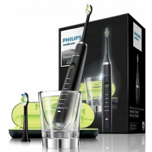 Звуковая зубная щётка Philips DiamondClean HX935267 чёрная 1899000₽