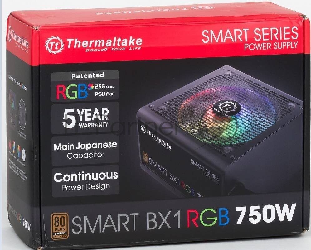 Блок питания Thermaltake Smart BX1 RGB 750W SP-750AH2NKB-2 - фото №4