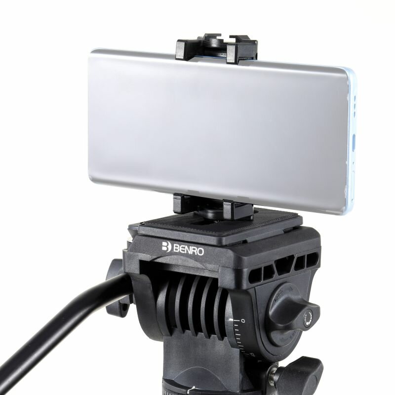 Штатив BENRO T891+MH2N c фото-видео головой и держателем для смартфона — фото 6
