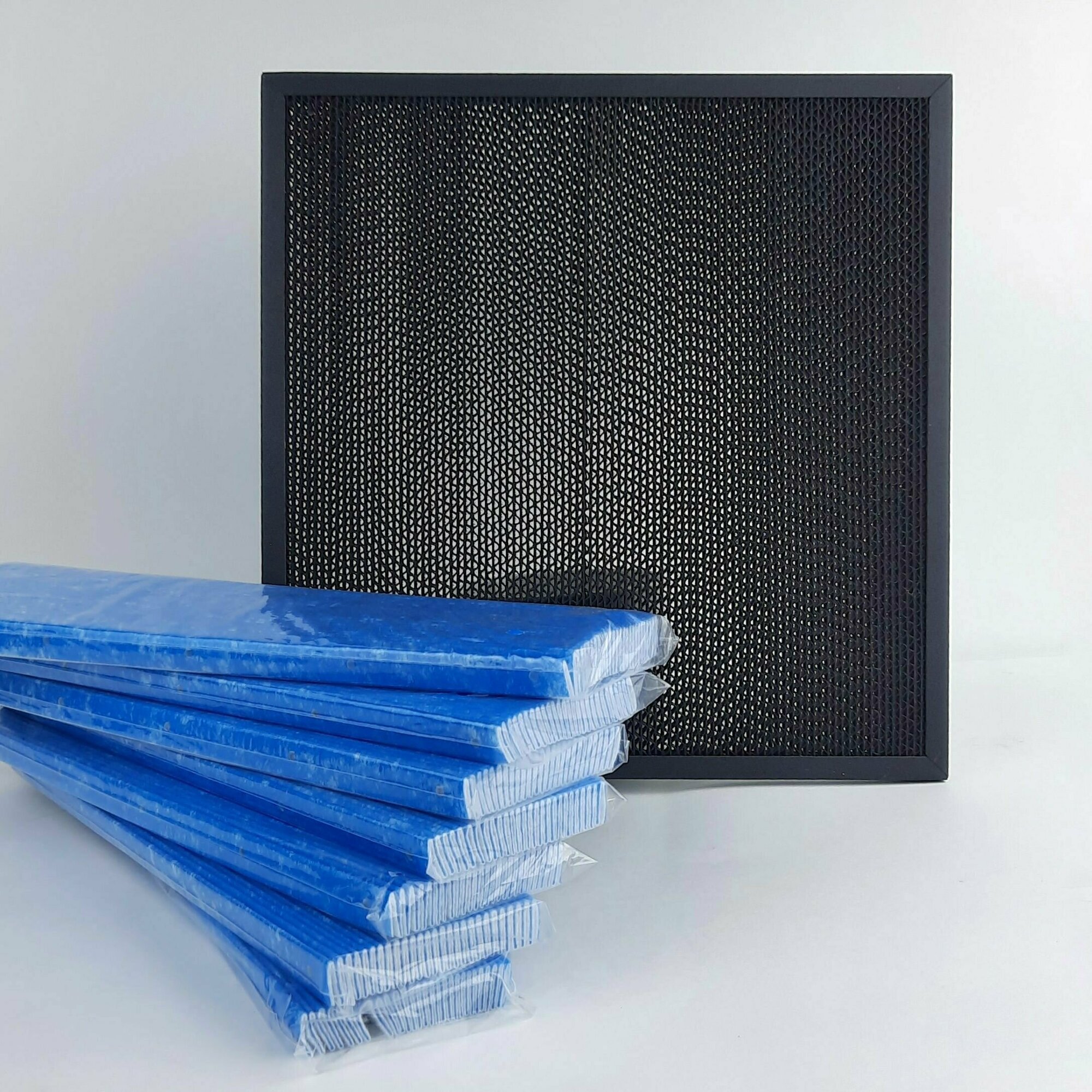 фото Комплект гофрированные фильтры КАС998А4Е 7шт, угольный фильтр 2076685, 1918399 1 шт для очистителей Daikin MCK75J, MCK75JVM