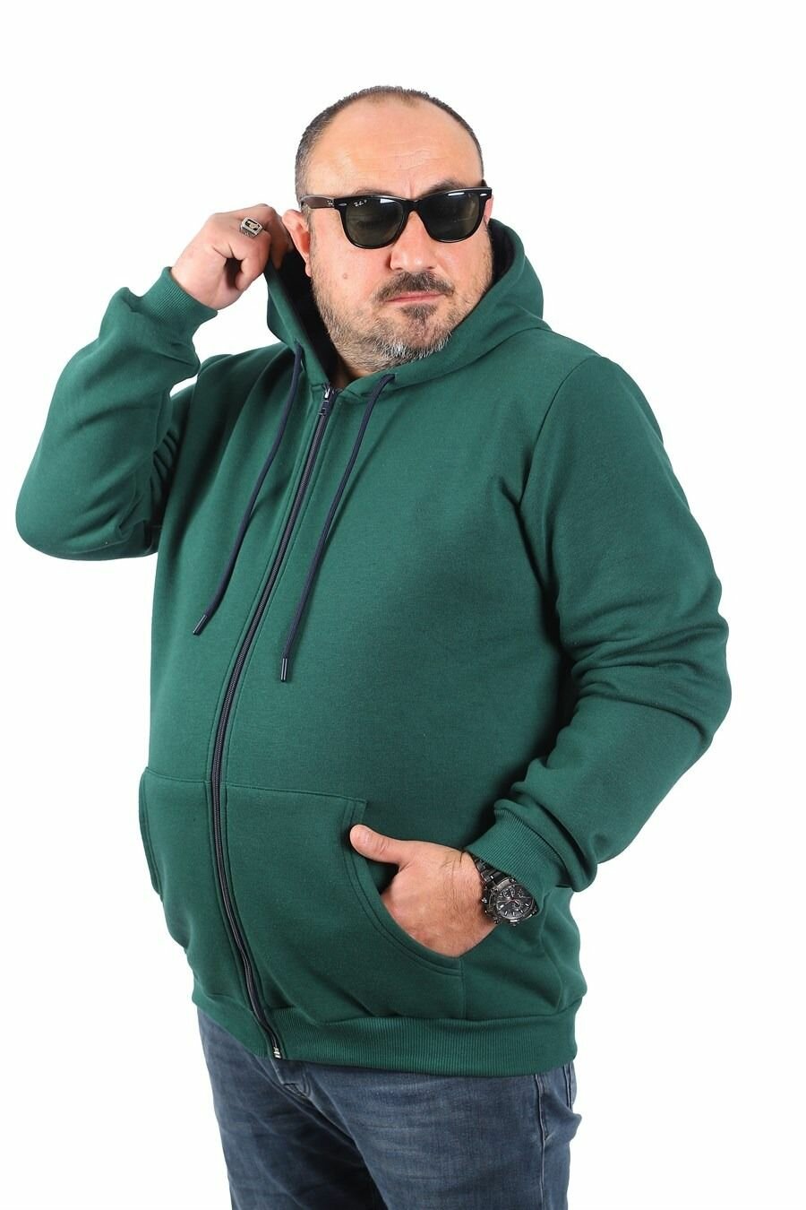 Худи MOCGRANDE, размер 5XL, , зелёный