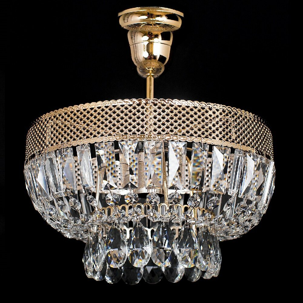 фото Люстра Гусь-Хрустальный Рим №2, хрусталь, Е27, 60 Вт, кол-во ламп: 1шт, цвет арматуры: золотой