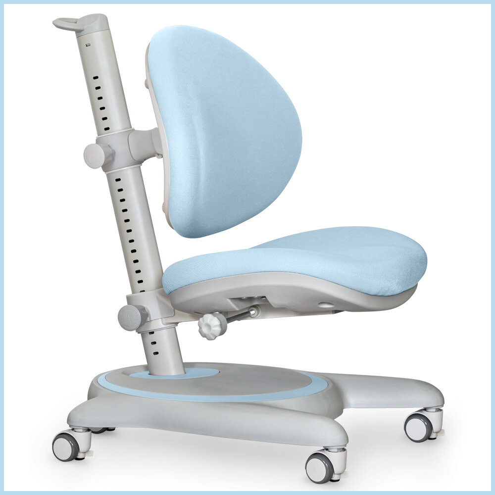 Кресло детское компьютерное ортопедическое Ortoback Blue (арт. Y-508 KBL) для обычных и растущих парт + чехол на сиденье