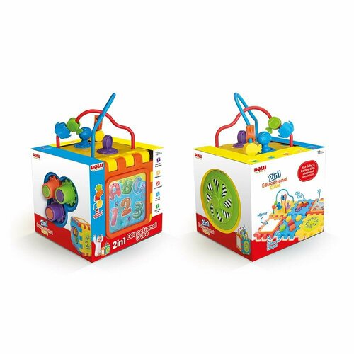 Куб логический DOLU многофункциональный 5092 каталка игрушка dolu turtle shape sorter 6016 зеленый