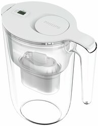 Фильтр-кувшин для очистки воды AWP2953WHT, защита от накипи, удаление хлора, устранение привкусов и запахов,3.4л, белый