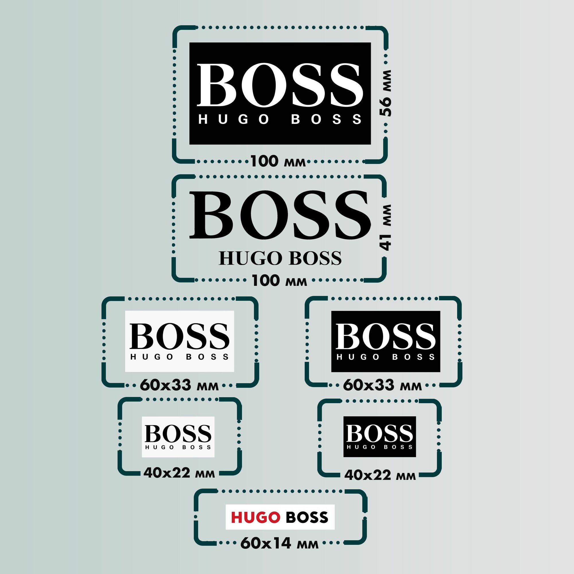 Термонаклейки на одежду Hugo boss — фото 1
