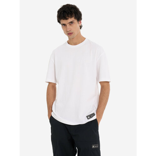 фото Футболка kappa authentic men's ss t-shirts, размер 48-50, белый