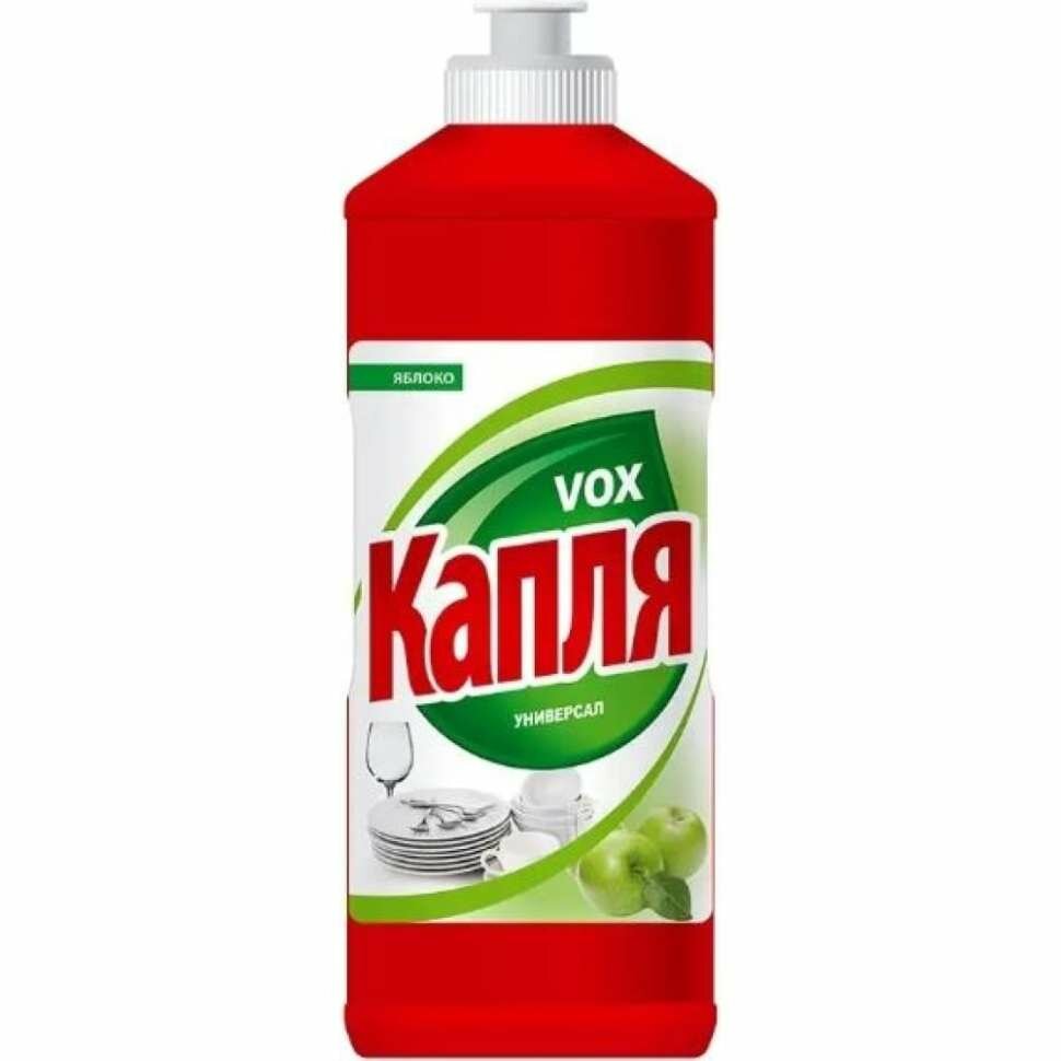 Жидкое моющее средство для посуды Капля "Vox" сода-эффект яблоко, 450 г 9081