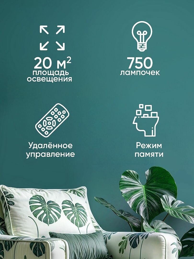 Люстра потолочная Classmark светодиодная, с пультом, 3 режима освещения, для кухни и зала, для гостиной и спальни, железо и акрил — фото 1
