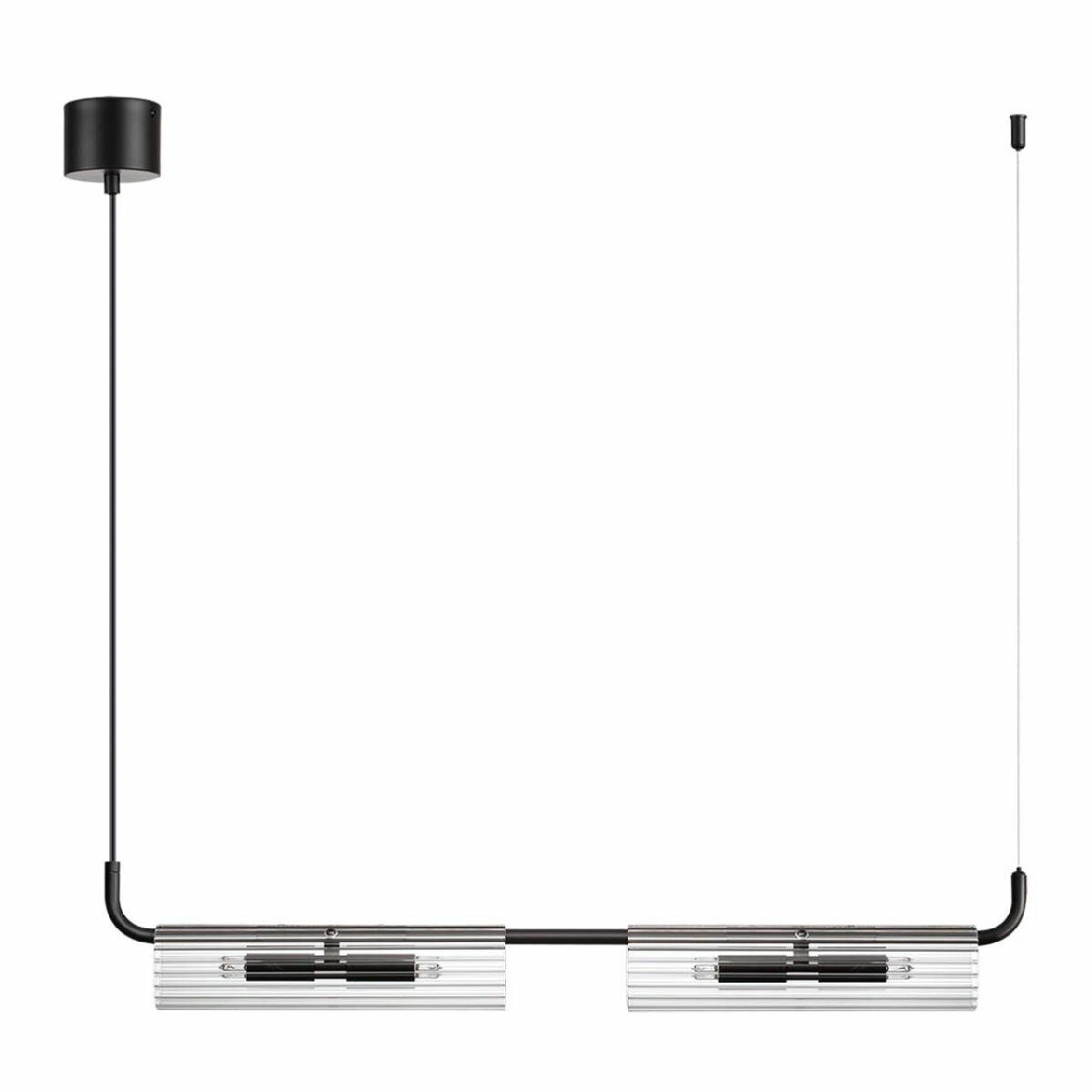 Подвесной светильник Lumion Toronto 6561/4, черный/прозрачный