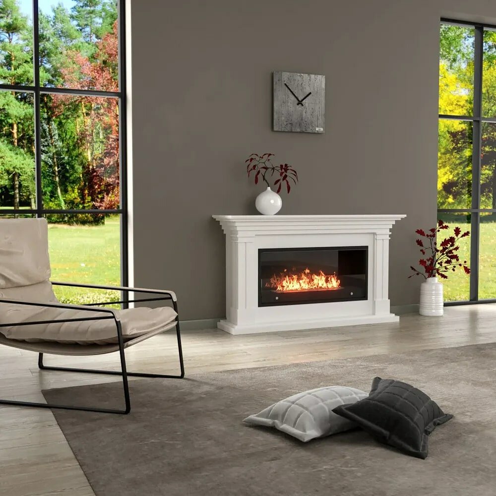 Биокамин Lux Fire с порталом Ромео 42  белый